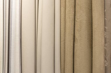 Üniforma dokusunun pastel yoğun kumaşları..