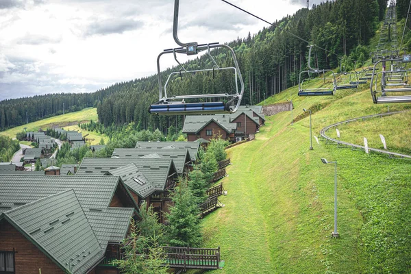 Funicular Mountains Resort Town Ukraine Bukovel — Stock Photo, Image