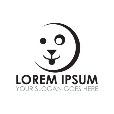 Hayvan bakımı vektörü, veteriner logosu