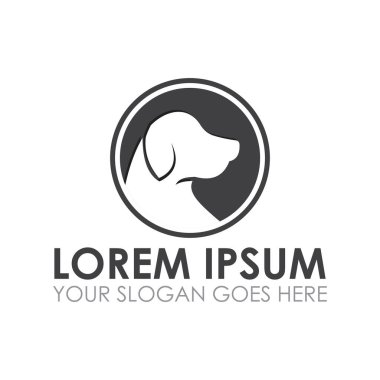 Hayvan bakımı vektörü, veteriner logosu