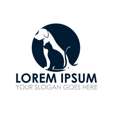 hayvan bakımı vektörü, veteriner logosu