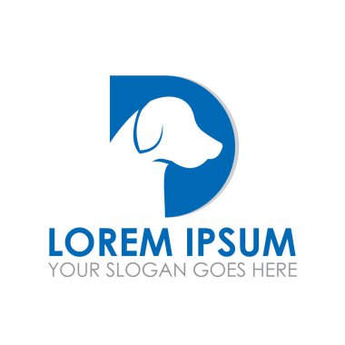 Hayvan bakımı vektörü, veteriner logosu