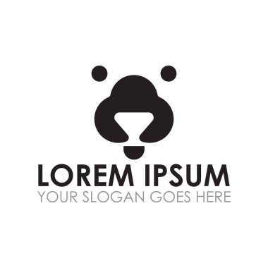 Hayvan bakımı vektörü, veteriner logosu