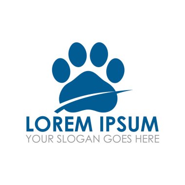 Hayvan bakımı vektörü, veteriner logosu