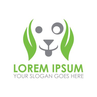 Hayvan doğa vektörü, hayvan bakım logosu