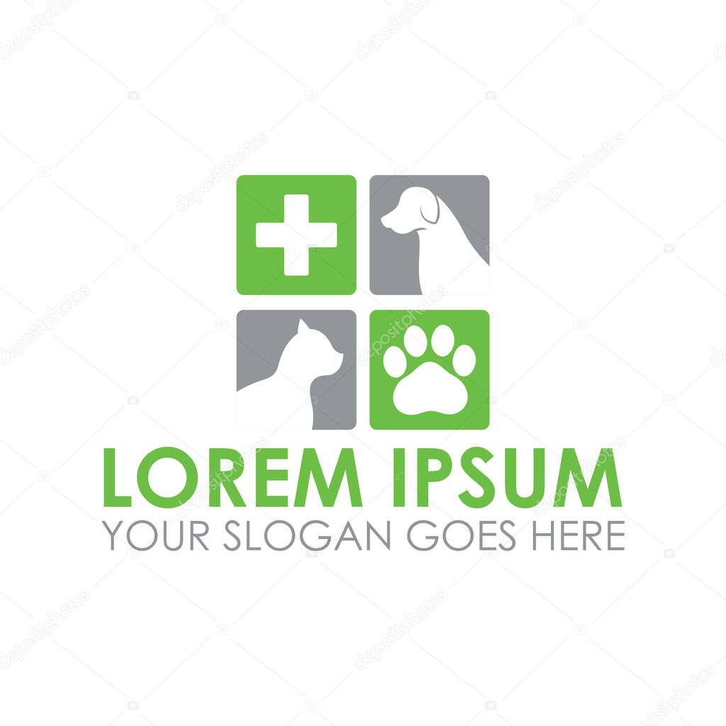 Pet care vector , veterinary logo