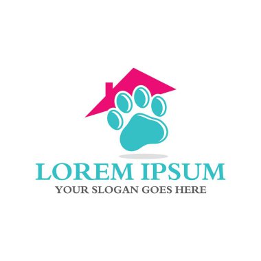 Evcil hayvan logosu, veteriner logosu.