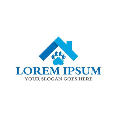 Evcil hayvan logosu, veteriner logosu.