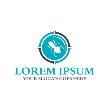 Böcek ilaçlama logosu, böcek ilacı logosu