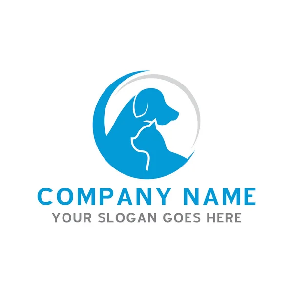 Pets Care Logo Veterinary Logo — Stock Vector