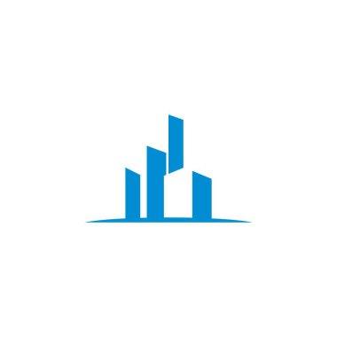 Soyut finansal logo, soyut yapı logosu