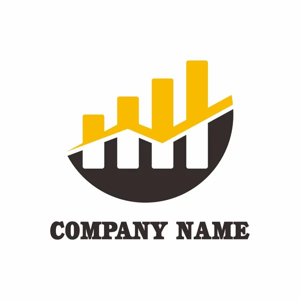 Logo Finanziario Vettore Del Logo Grafico — Vettoriale Stock