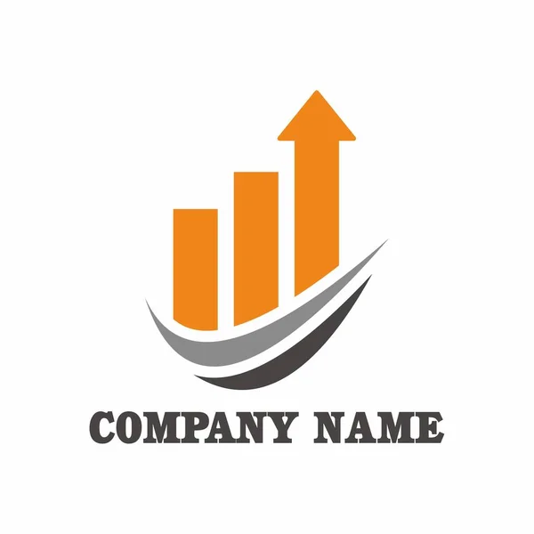 Logo Financier Vecteur Logo Graphique — Image vectorielle