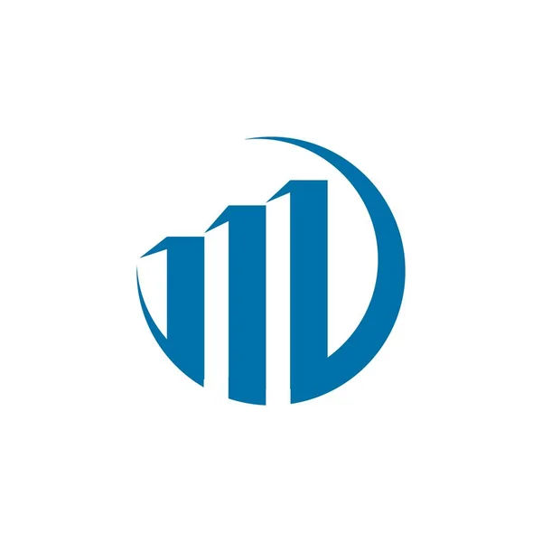 Финансовый Логотип Вектор Логотипа Роста — стоковый вектор