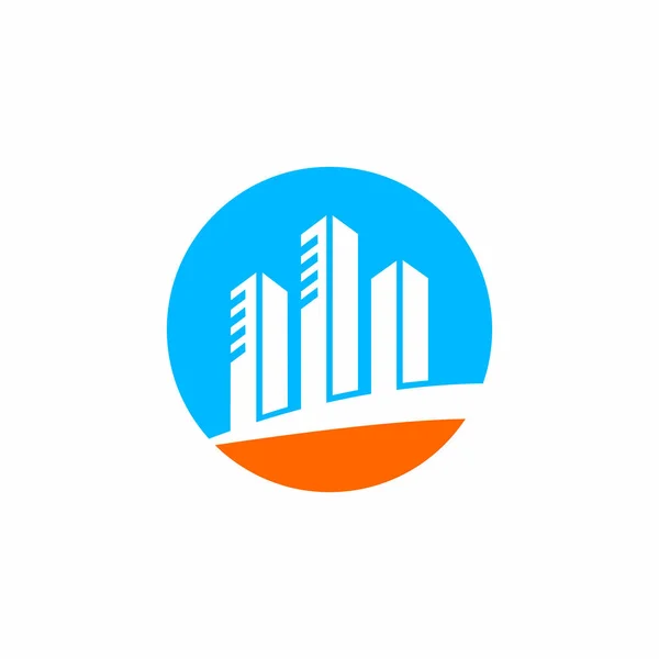 Logotipo Financiero Abstracto Logotipo Del Edificio Abstracto — Vector de stock