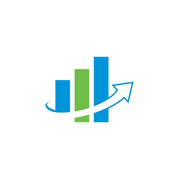 Financial Logo Growth Finance Logo — Vettoriale Stock