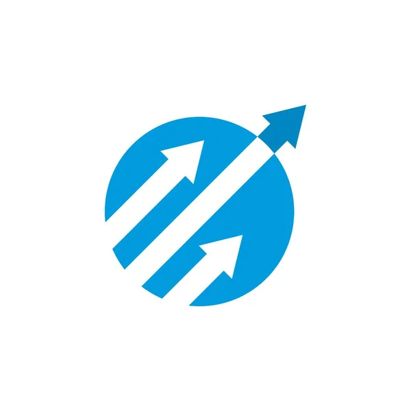 Financial Logo Arrow Business Logo — Vettoriale Stock