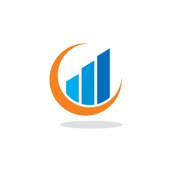 Financieel Logo Financieel Pijl Logo — Stockvector