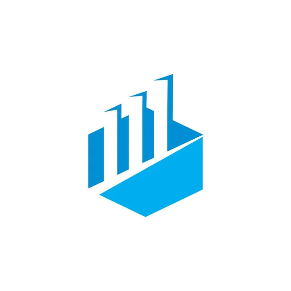 Logotipo Financeiro Logotipo Negócio Vector — Vetor de Stock