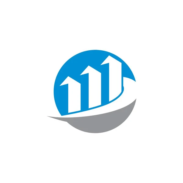 Logotipo Contabilidade Finanças Logo Vector — Vetor de Stock