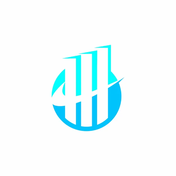 Graphique Progression Vecteur Logo Des Finances — Image vectorielle