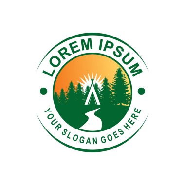 Kamp Logosu, Macera Logosu Vektörü