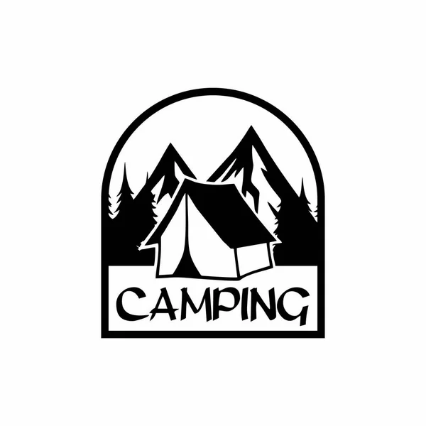 Camping Logo Adventure Logo Wektor — Wektor stockowy