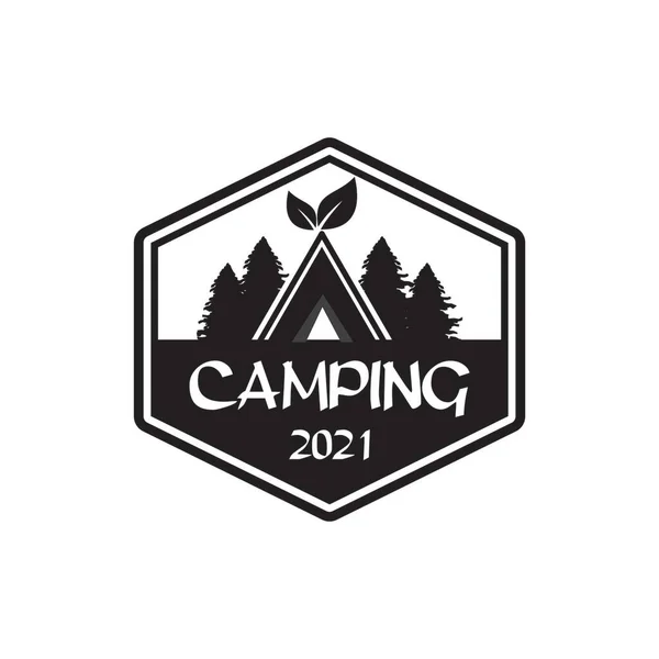 Camping Logo Adventure Logo Vector — Stock Vector