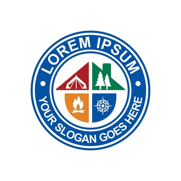 Kamp Logosu, Macera Logosu Vektörü