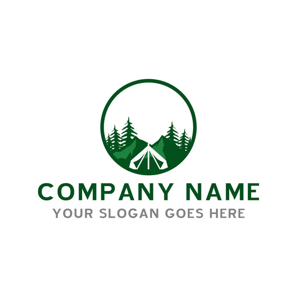 Camping Logo Eventyr Logo Vector – Stock-vektor