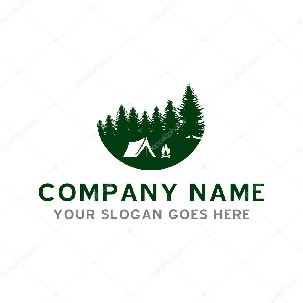 camping logo , adventure logo vector