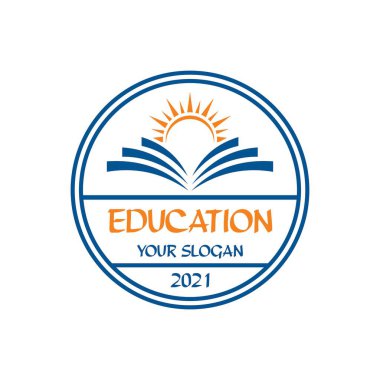 Eğitim logosu, üniversite logo vektörü