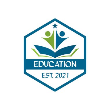 Eğitim logosu, üniversite logo vektörü