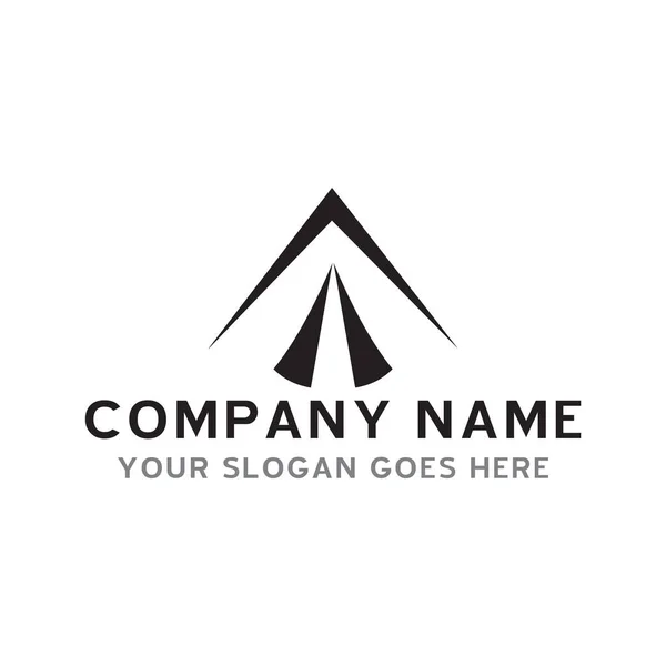 Logotipo Acampamento Aventura Logo Vector —  Vetores de Stock