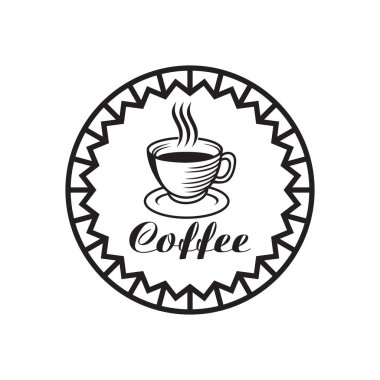 Kahve Dükkanı Vektörü, Logo İç