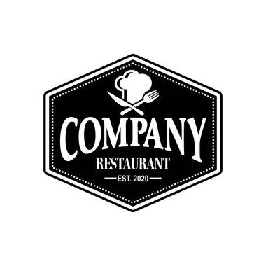 Şef Vektör, Restoran Logo Vektörü