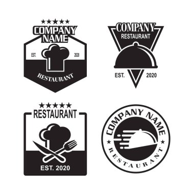 Restoran Vektörü seti, Gıda Logosu