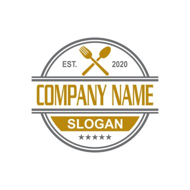 Restoran Vektörü, Gıda Logosu Vektörü