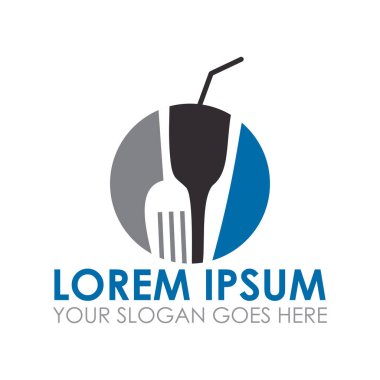 Gıda ve içecek vektörü, restoran logosu