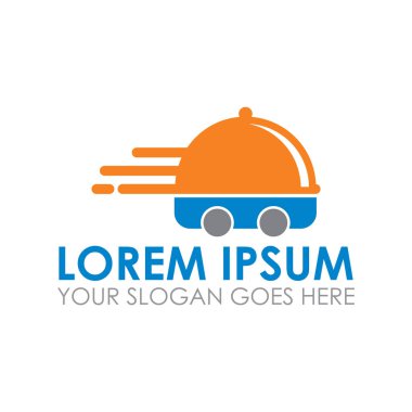 Fast food vektörü, öğle yemeği logosu vektörü