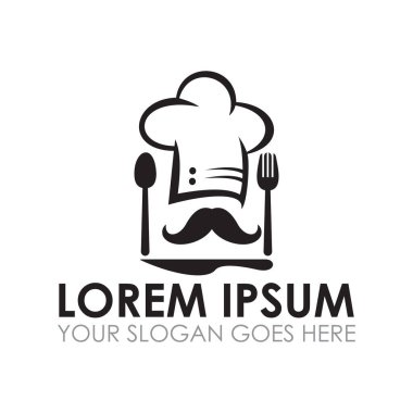 Şef Vektör, Restoran Logo Vektörü