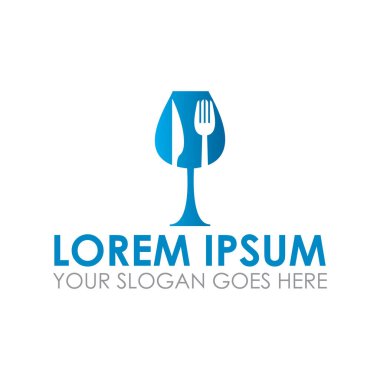 Gıda ve içecek vektörü, restoran logosu