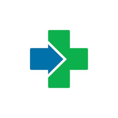 Sağlık merkezi logosu, sağlıklı bakım logosu