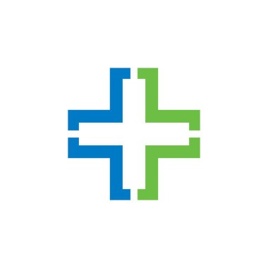 Tıbbi logo, klinik logo vektörü