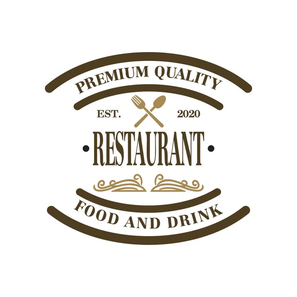 Chef Vector Restaurante Logo Vector —  Vetores de Stock