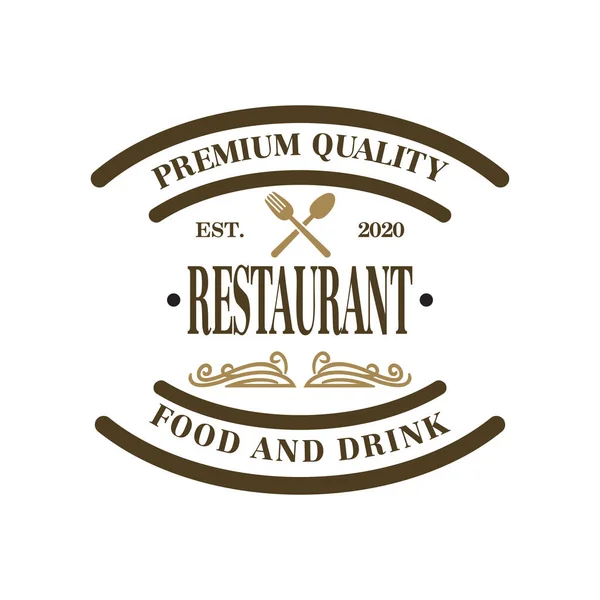 Chef Vector Restaurant Logo Vector — Stockvektor