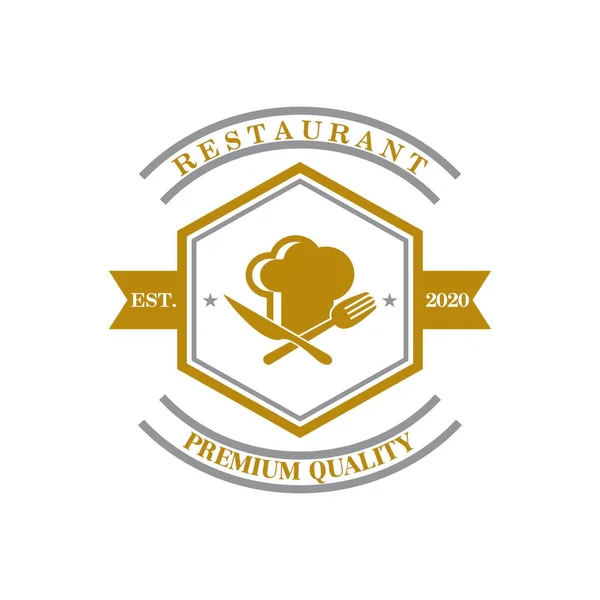 Restaurant Vecteur Vecteur Logo Alimentaire — Image vectorielle