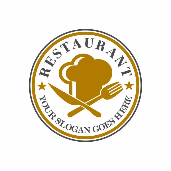 Chef Vector Restaurant Logo Vector — Stockvektor