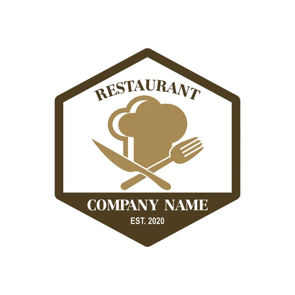 Chef Vector Restaurant Logo Vector — стоковый вектор