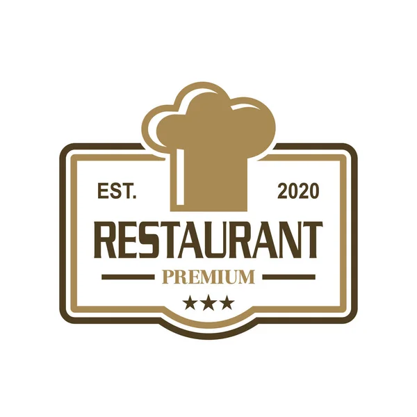 Vector Del Restaurante Vector Del Logotipo Los Alimentos — Archivo Imágenes Vectoriales